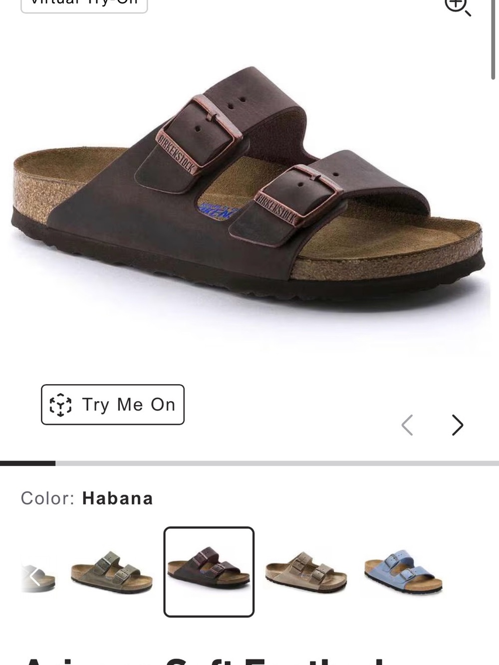 Birkenstock Arizona Habana Brown Two-Strap Sandal